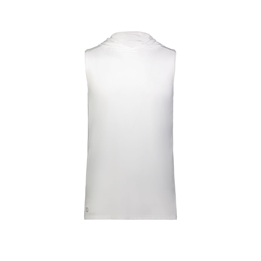 [222590.005.XS-LOGO3] Men's CoolDry Sleeveless Hoodie (Adult XS, White, Logo 3)