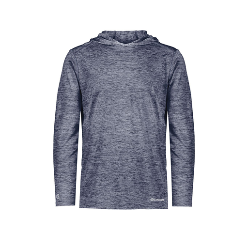 [FOLHCGNV-YS-LOGO2] Decker Youth Charge Hoodie (Youth S, Navy, Logo 2)