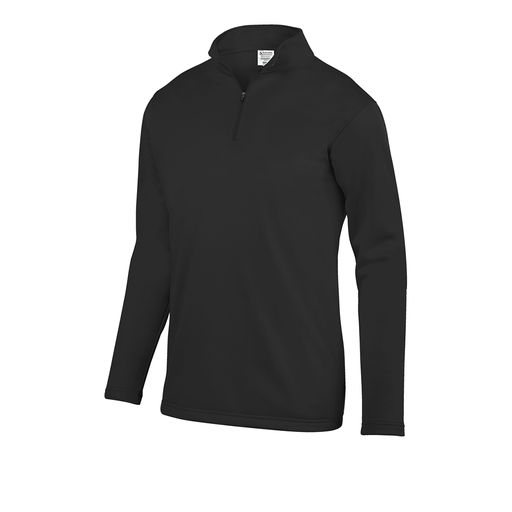 [FOLQFFBK-YS-LOGO3] Decker Youth FlexFleece 1/4 Zip (Youth S, Black, Logo 3)
